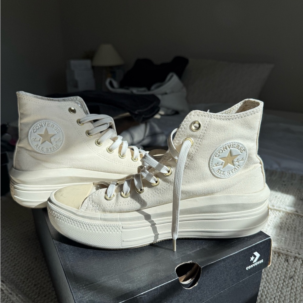 Converse Women's Cream High-Top Sneakers